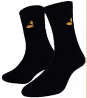 [HOS-24-20] BTS Crew Socks Pramuka Black size 39 - 42